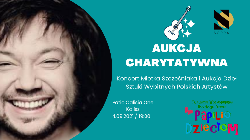 Aukcja charytatywna - koncert Mietka Szcześniaka